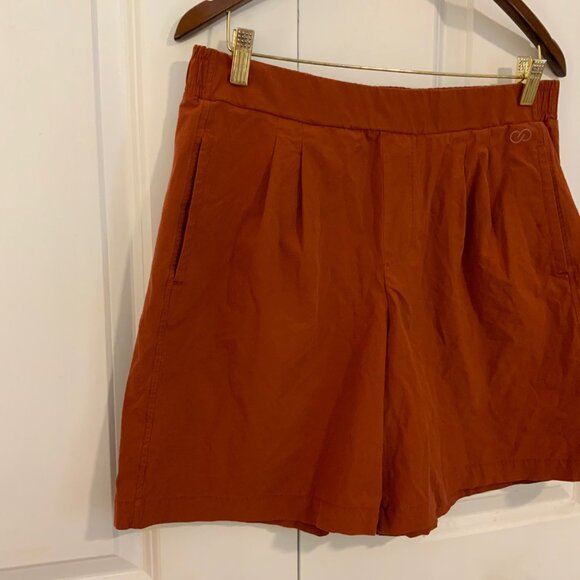 Calia by Carrie Underwood Brown Pull On High Waist 7 Inch Athletic Shorts Large - Picture 4 of 10